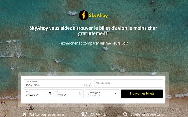 Meilleur Comparateur de Vol Skyahoy.Com ຈາກຮ້ານເວັບ Chrome ທີ່ຈະດໍາເນີນການກັບ OffiDocs Chromium ອອນໄລນ໌