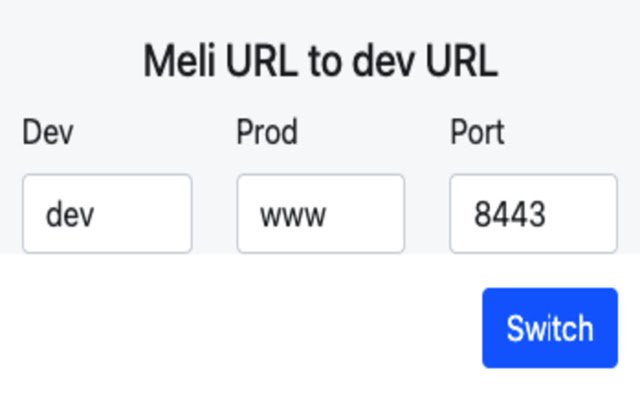 Meli URL to dev URL  from Chrome web store to be run with OffiDocs Chromium online