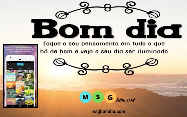 mensagem de bom dia  from Chrome web store to be run with OffiDocs Chromium online