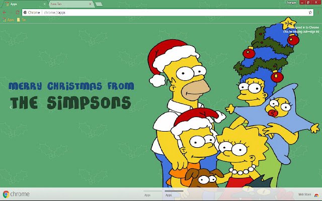 Merry Christmas Simpsons 1920*1080  from Chrome web store to be run with OffiDocs Chromium online