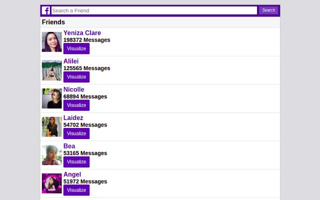 Chrome ウェブストアの Marx Chryz による Messenger Analyzer が OffiDocs Chromium オンラインで実行可能