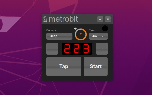 metrobit Easy to use metronome  from Chrome web store to be run with OffiDocs Chromium online