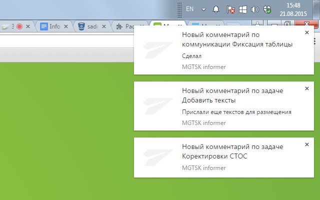 MGTSK informer  from Chrome web store to be run with OffiDocs Chromium online