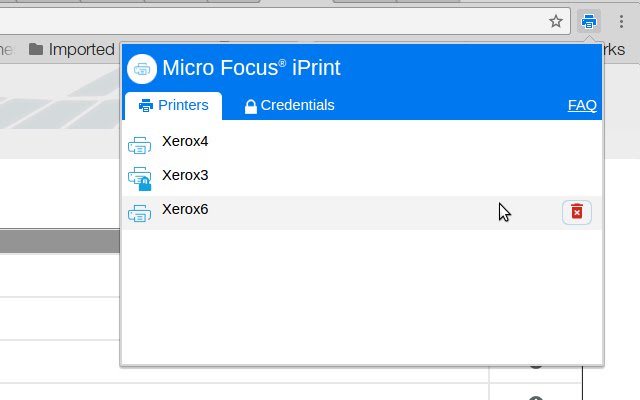 Micro Focus iPrint  from Chrome web store to be run with OffiDocs Chromium online