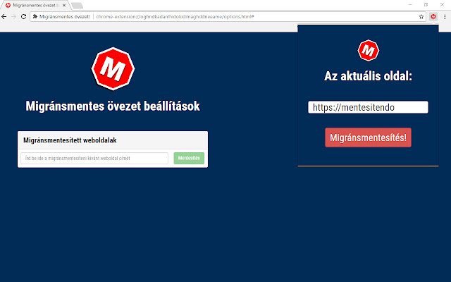 Migránsmentes övezet! aus dem Chrome-Webshop zur Ausführung mit OffiDocs Chromium online