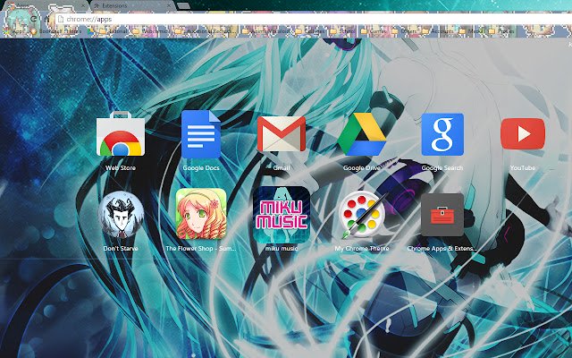 MikuTheme  from Chrome web store to be run with OffiDocs Chromium online