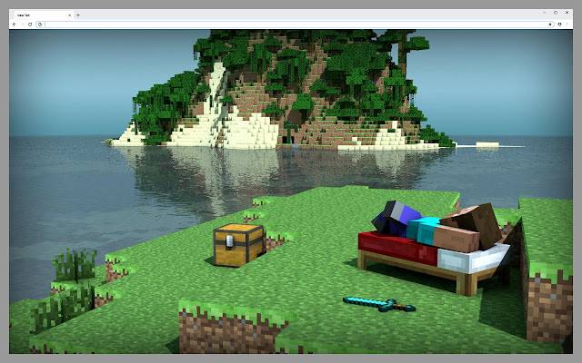 Minecraft วอลเปเปอร์ HD หน้าแท็บใหม่จาก Chrome เว็บสโตร์ที่จะรันด้วย OffiDocs Chromium ออนไลน์