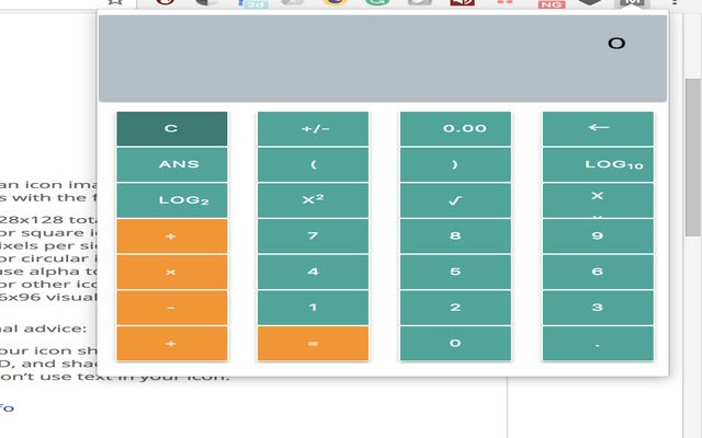 MiniCalculator  from Chrome web store to be run with OffiDocs Chromium online