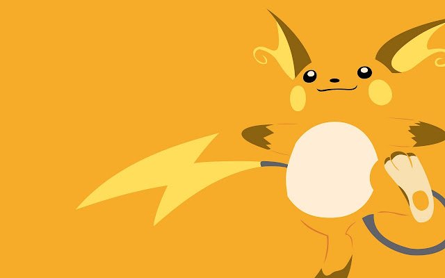 Minimal Pikachu Raichu Pokémon GOThemes  from Chrome web store to be run with OffiDocs Chromium online