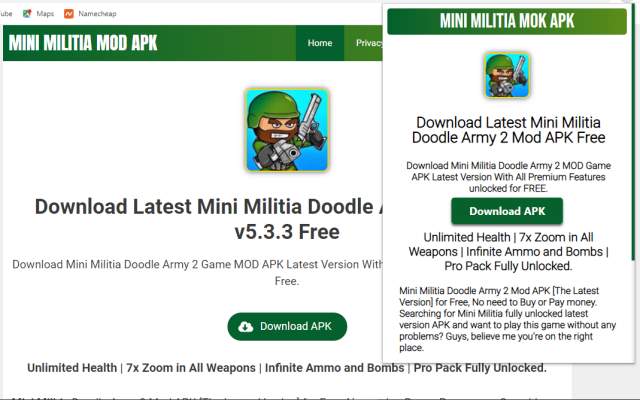 ▷ MINI MILITIA MOD   from Chrome web store to be run with OffiDocs Chromium online