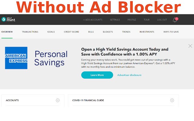 Mint Ad Blocker  from Chrome web store to be run with OffiDocs Chromium online