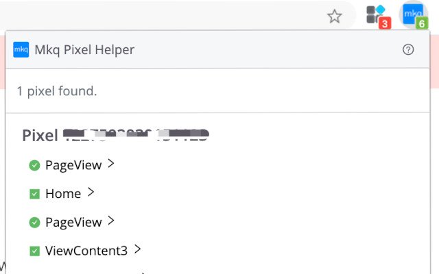 Mkq Pixel Helper  from Chrome web store to be run with OffiDocs Chromium online