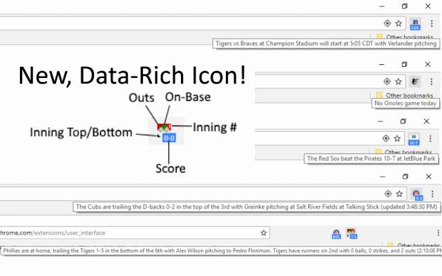 Chrome 웹 스토어의 MLB Baseball Tracker가 OffiDocs Chromium 온라인과 함께 실행됩니다.