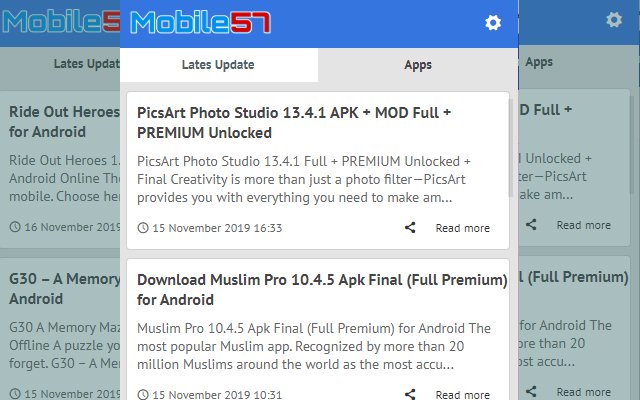 Mobile57 Latest Update News  from Chrome web store to be run with OffiDocs Chromium online