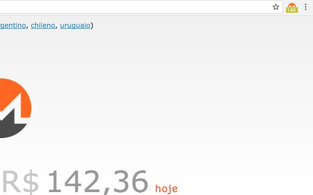 Monero Hoje  from Chrome web store to be run with OffiDocs Chromium online