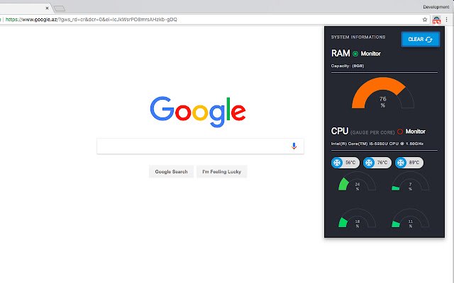 Monitor and Clean systems CPU / RAM usage  from Chrome web store to be run with OffiDocs Chromium online