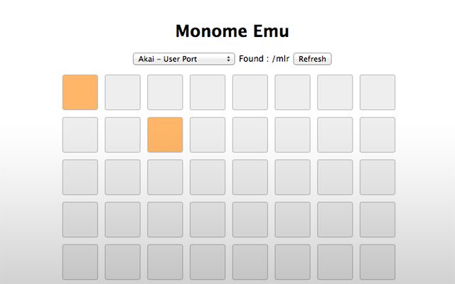 Monome Emu  from Chrome web store to be run with OffiDocs Chromium online