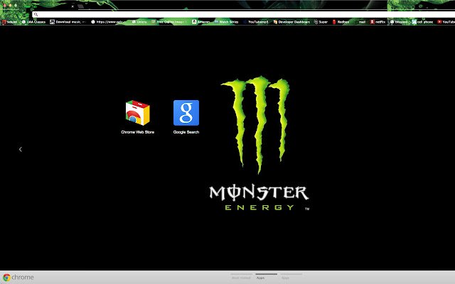 Chrome ウェブストアの Monster Energy Theme 2 が OffiDocs Chromium オンラインで実行可能