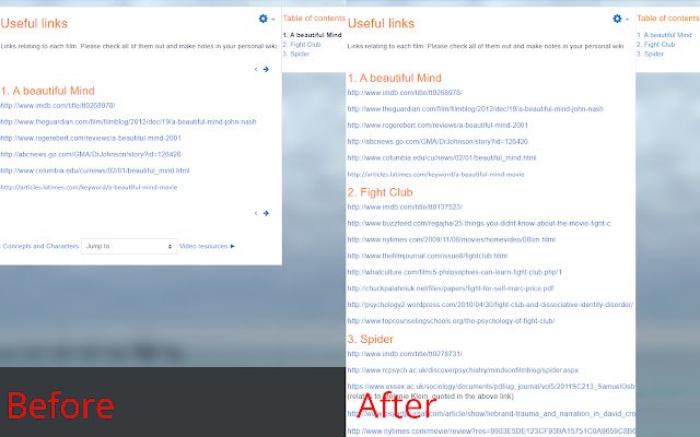 OffiDocs Chromium ile çevrimiçi olarak çalıştırılacak Chrome web mağazasından Moodle Tweaks