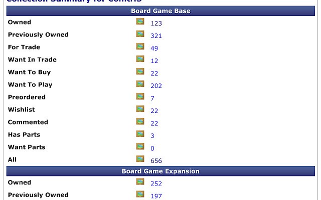 More accurate BGG collection count  from Chrome web store to be run with OffiDocs Chromium online