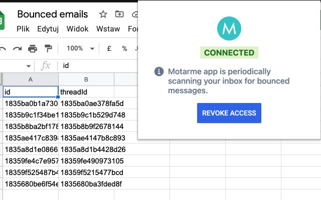 El complemento Motarme de la tienda web de Chrome se puede ejecutar con OffiDocs Chromium en línea