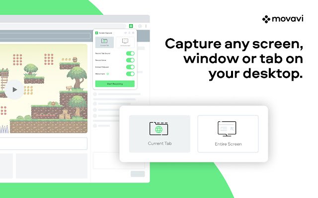 Movavi Screen Recorder for Chrome  from Chrome web store to be run with OffiDocs Chromium online