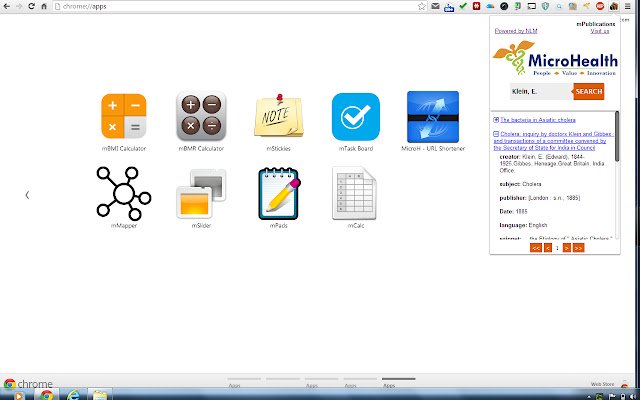 mPublications  from Chrome web store to be run with OffiDocs Chromium online