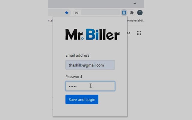 MrBiller  from Chrome web store to be run with OffiDocs Chromium online