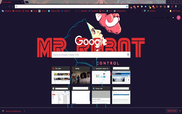 Mr. Robot Theme V.2  from Chrome web store to be run with OffiDocs Chromium online