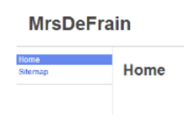 Mrs. De Frains Website  from Chrome web store to be run with OffiDocs Chromium online