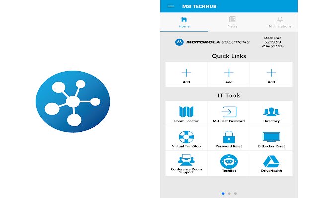 MSI TechHub  from Chrome web store to be run with OffiDocs Chromium online