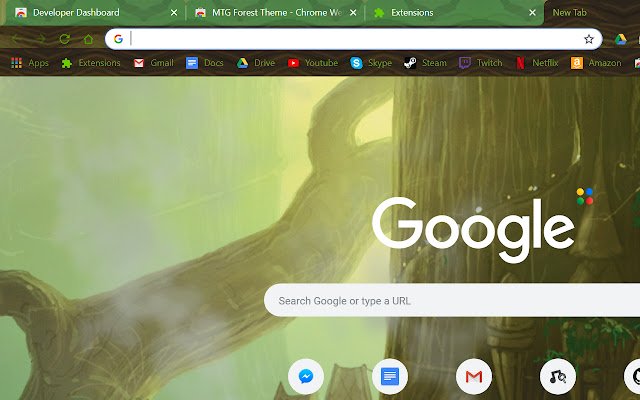 MTG Forest Theme  from Chrome web store to be run with OffiDocs Chromium online