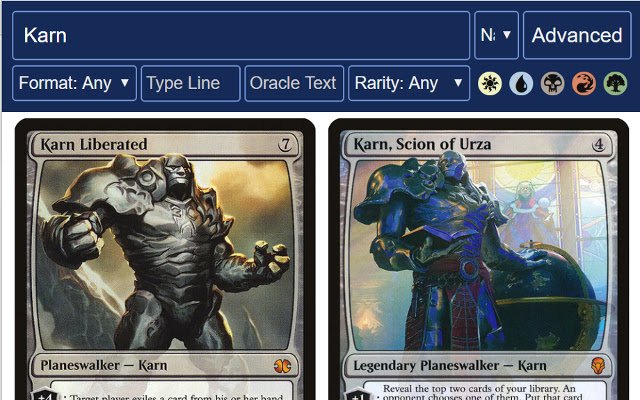 MTG Scryer aus dem Chrome Web Store kann mit OffiDocs Chromium online ausgeführt werden