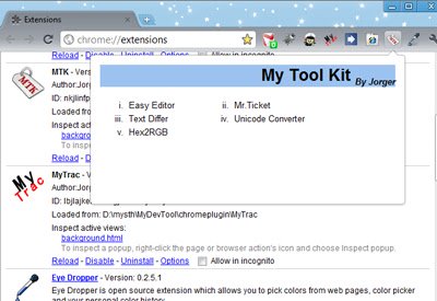 MTK  from Chrome web store to be run with OffiDocs Chromium online