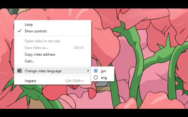 Multi language Audio Select for Videos  from Chrome web store to be run with OffiDocs Chromium online