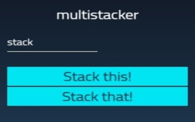 Multistacker  from Chrome web store to be run with OffiDocs Chromium online