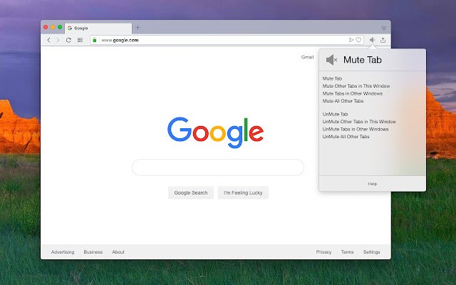 MuteTab  from Chrome web store to be run with OffiDocs Chromium online