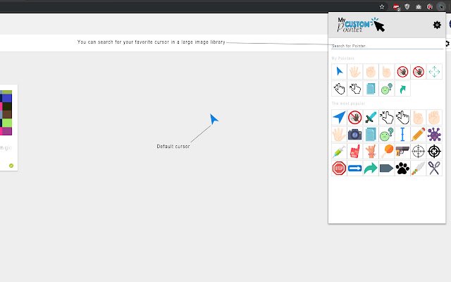 My Custom Pointer for Chrome  from Chrome web store to be run with OffiDocs Chromium online