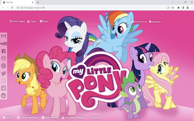 Обои My Little Pony из интернет-магазина Chrome можно будет запускать с помощью онлайн-версии OffiDocs Chromium