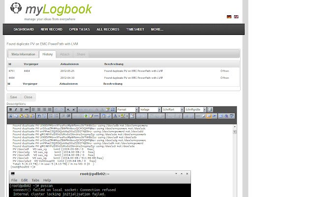 myLogbook  from Chrome web store to be run with OffiDocs Chromium online