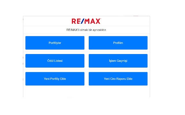 Chrome 웹 스토어의 RE/MAX Turkiye의 MYMAX가 OffiDocs Chromium 온라인과 함께 실행됩니다.