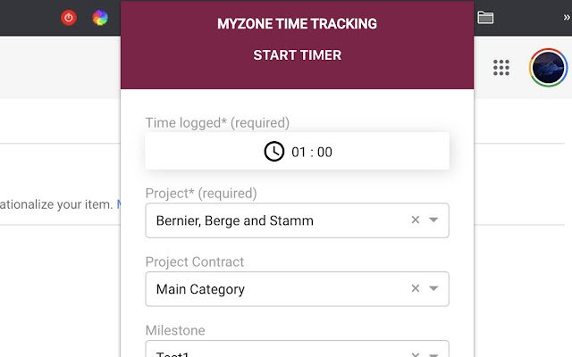 Отслеживание времени MyZone из интернет-магазина Chrome будет работать с онлайн-версией OffiDocs Chromium