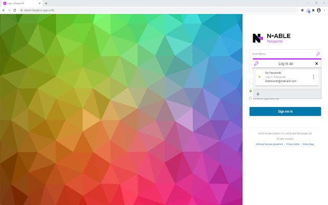 N in grado di eseguire Passportal dal Chrome Web Store con OffiDocs Chromium online