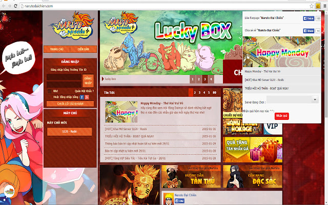 Naruto Đại Chiến  from Chrome web store to be run with OffiDocs Chromium online