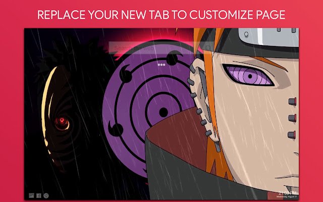 Naruto Live Wallpaper HD Aangepast nieuw tabblad van de Chrome-webwinkel om online met OffiDocs Chromium te worden uitgevoerd