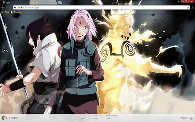 Naruto Uzumaki Sakura de la boutique en ligne Chrome sera exécuté avec OffiDocs Chromium en ligne