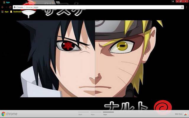 Naruto Uzumaki Sasuke mula sa Chrome web store na tatakbo sa OffiDocs Chromium online