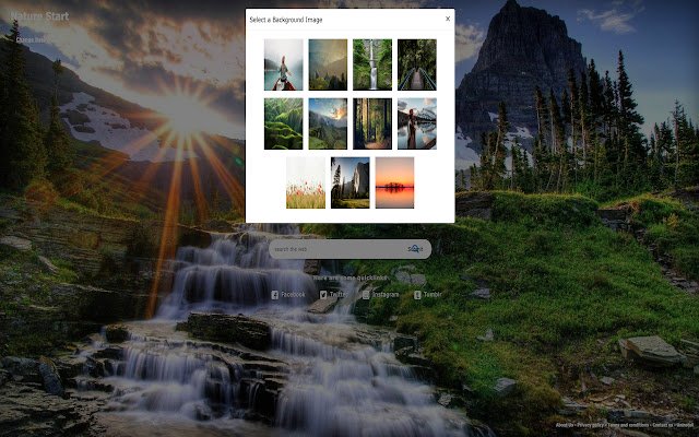 Nature Start  from Chrome web store to be run with OffiDocs Chromium online