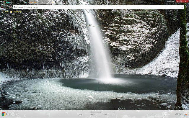 Nature Winter  from Chrome web store to be run with OffiDocs Chromium online