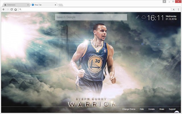 NBA Stephen Curry Wallpapers HD Custom NewTab de Chrome web store para ejecutarse con OffiDocs Chromium en línea